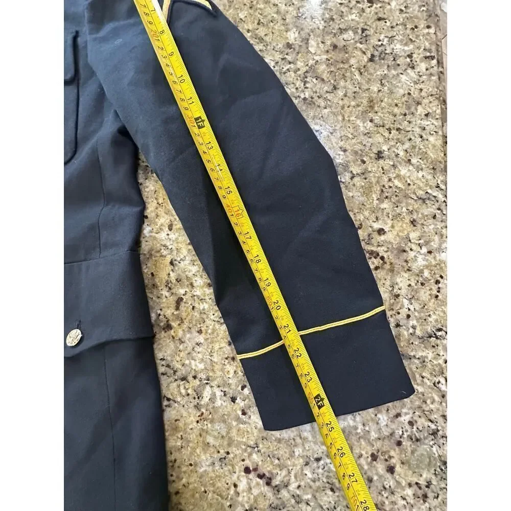 United States Army Service Uniform Dress Blue 450 ASU Jacket Coat Poly Wool 37RC